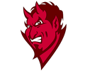Red Devils mascot photo.