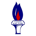 Blue Flame mascot photo.