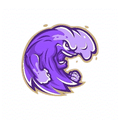 Purple Wave mascot photo.