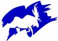Moose mascot photo.