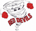 Red Devils mascot photo.