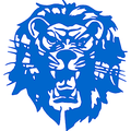 Blue Lions mascot photo.