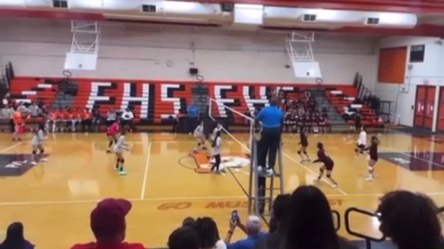 This is where I saved the ball and got it to the other side while also getting the point after my teammate tipped it.