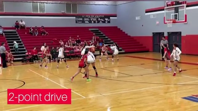 Alivia Ames drove in 10 points and added 2 blocks in Sharyland's 41-28 loss to La Joya this past Saturday, November 9, 2024.