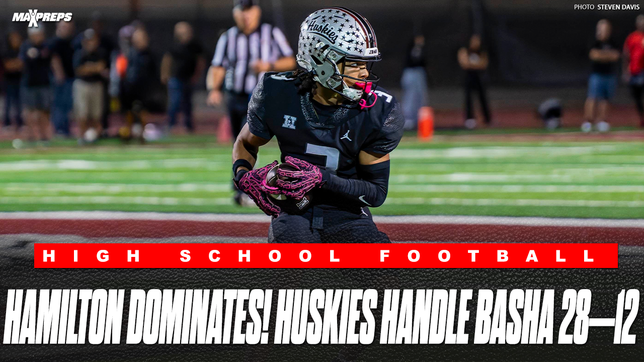 In a highly anticipated MaxPreps Game of the Week, the Hamilton Huskies delivered a commanding 28–12 victory over the Basha Bears, reaffirming their status as one of Arizona’s elite programs.