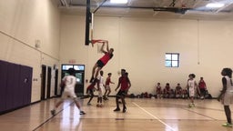 Inbound Alley Oop dunk AAU game