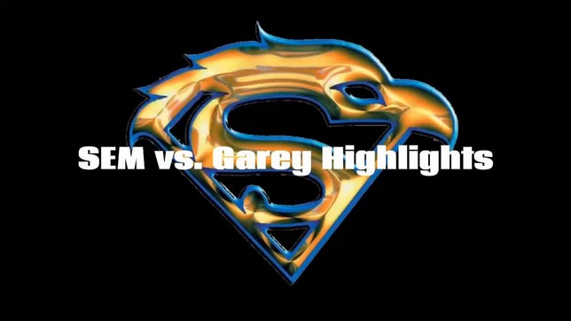 South El Monte in their 35 - 7 win vs Garey High School in Pomona