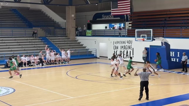 3 pointer made by Onalaska's #1 Spencer Green in Bi-District game against Boling HS.