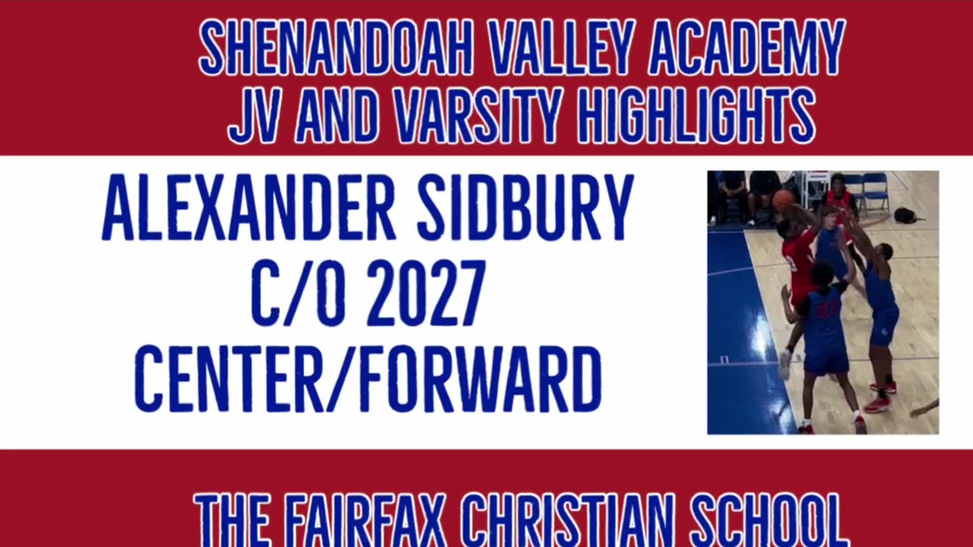 Fairfax Christian School vs Shenandoah Valley Academy JV and Varsity highlights.