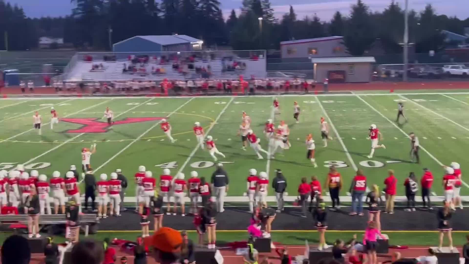 Kamiakin #9 Trent Woodhouse to #13 Mason Severson for a 22 Yard Pass