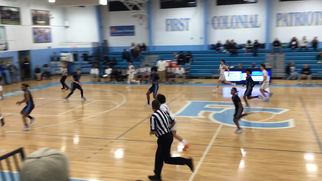 First Colonial layup and one