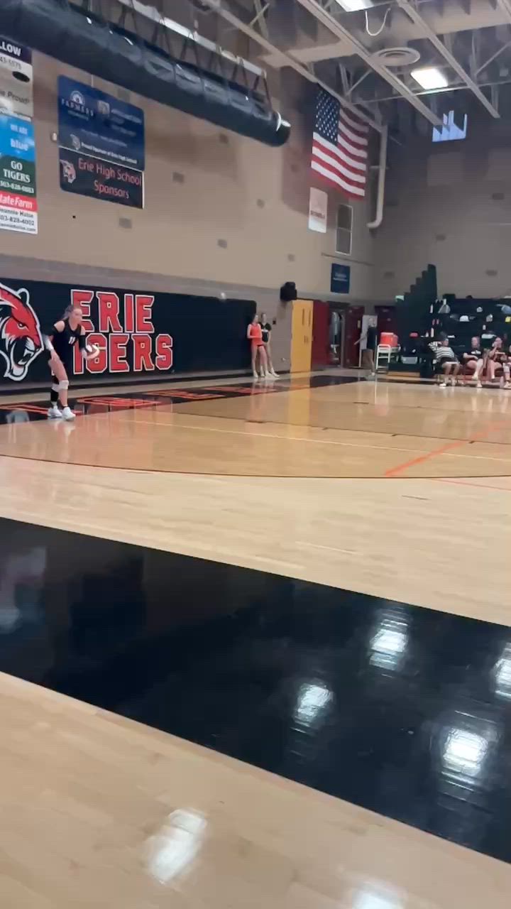 Slow motion serve