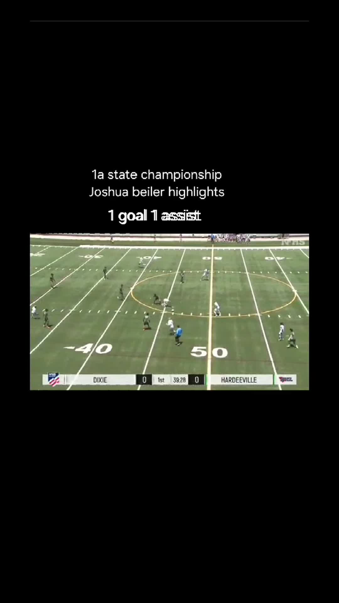 1a boys soccer state championship Joshua beiler highlights