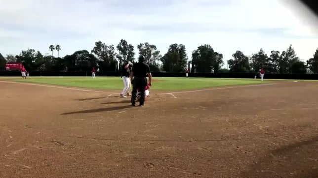 Me at Short freezing the runner, then to Chris at 1 and Chris with a rope to Joey for the tag.