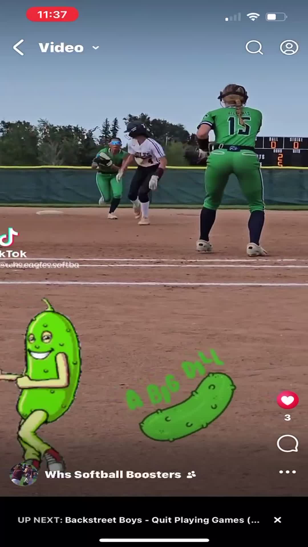Kensley Story getting herself out of a pickle