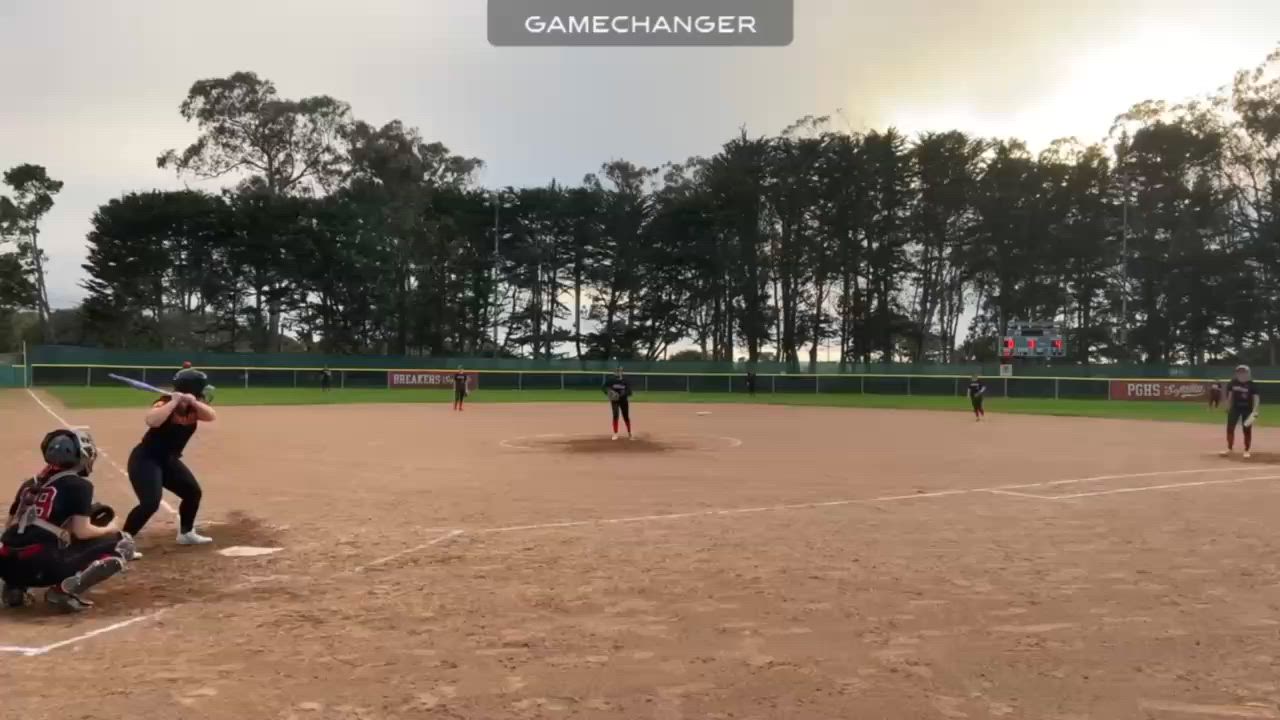 Sophomore Catcher Destiny Buckles is the player of the game