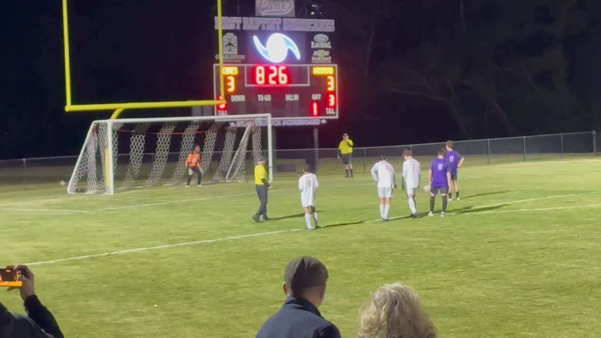 Ben Kaplanis penalty kick