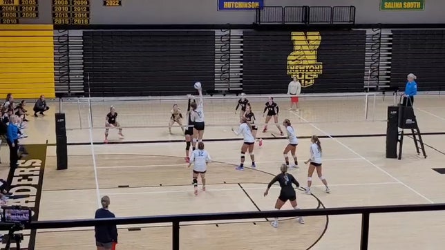 Sydney Nance reading the ball for an overpass kill!