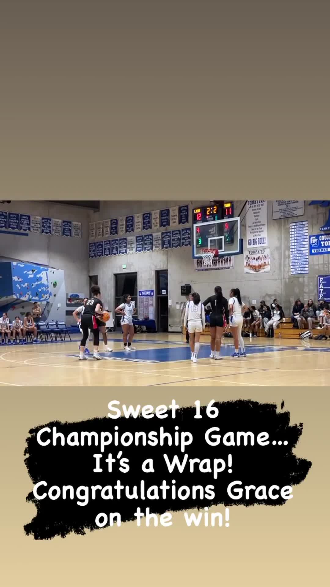 LJCDS SWEET 16 CHAMPIONSHIP GAME WIN