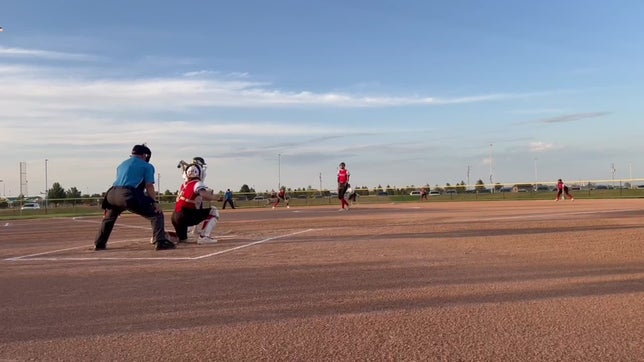 Crete vs York. Madynn Dunham with her 100th Strikeout of her Freshman Year!