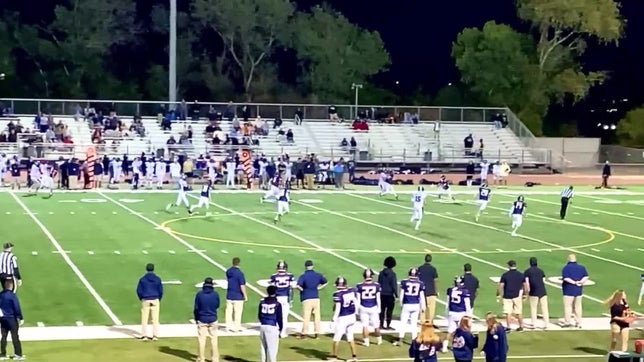 Jay intercepts the ball at the safety position.