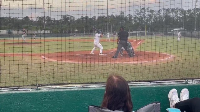 Dalton Roberts clears the bases