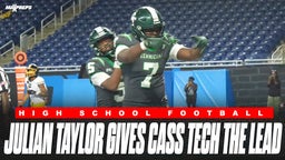 Julian Taylor’s Rushing TD Gives Cass Tech a Key Lead Over Detroit King