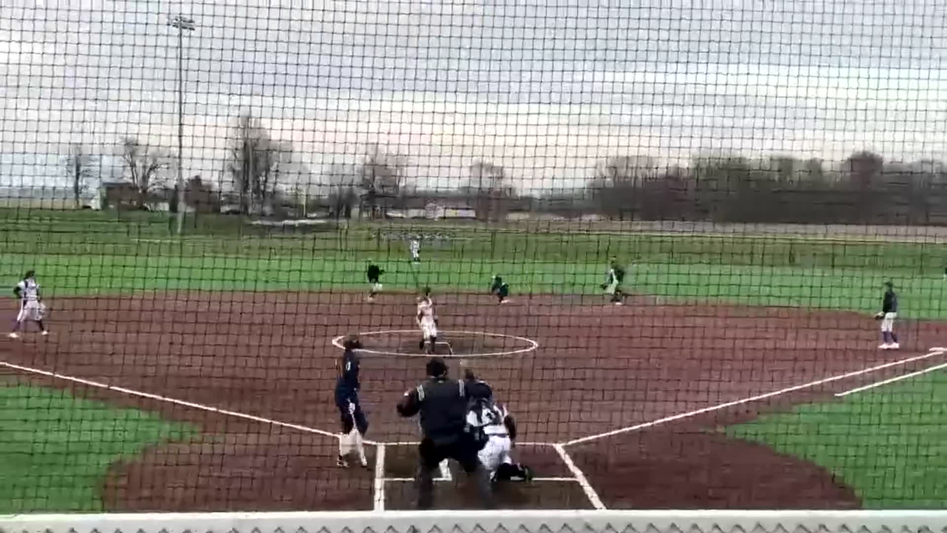 Cass, Lady Kings Softball 2023 season opener at Northwestern.. Silcox 2-run home run.