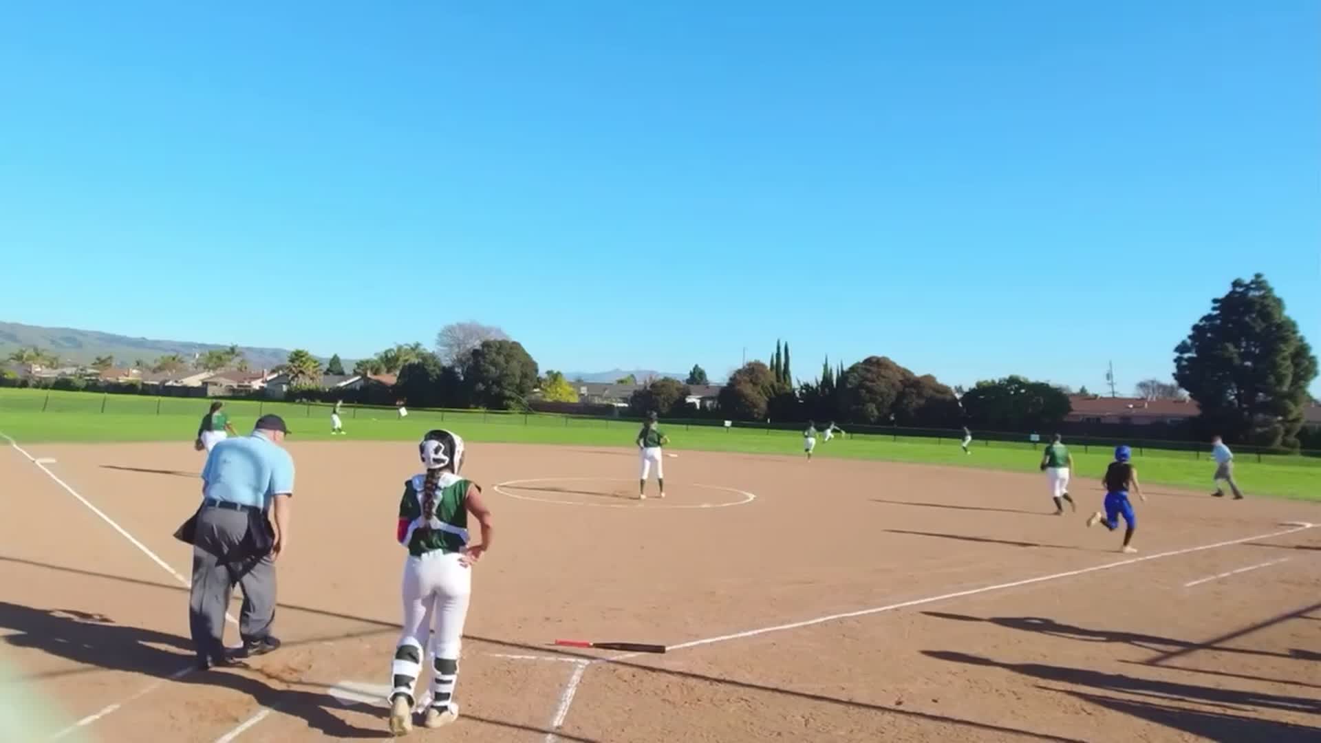 Jasmine Cruz (So.) - Triple to deep centerfield