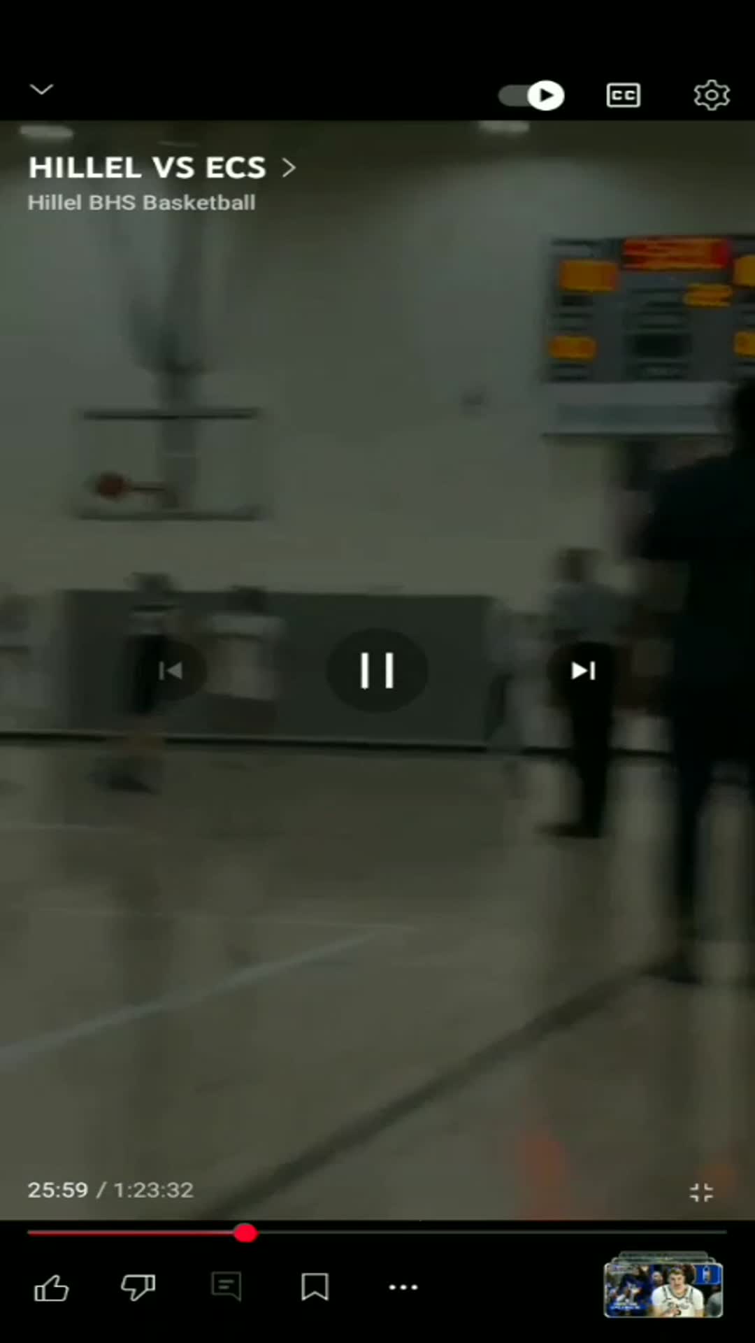 Caleb Knoll hits 2 floaters in the 1st quarter vs ECS