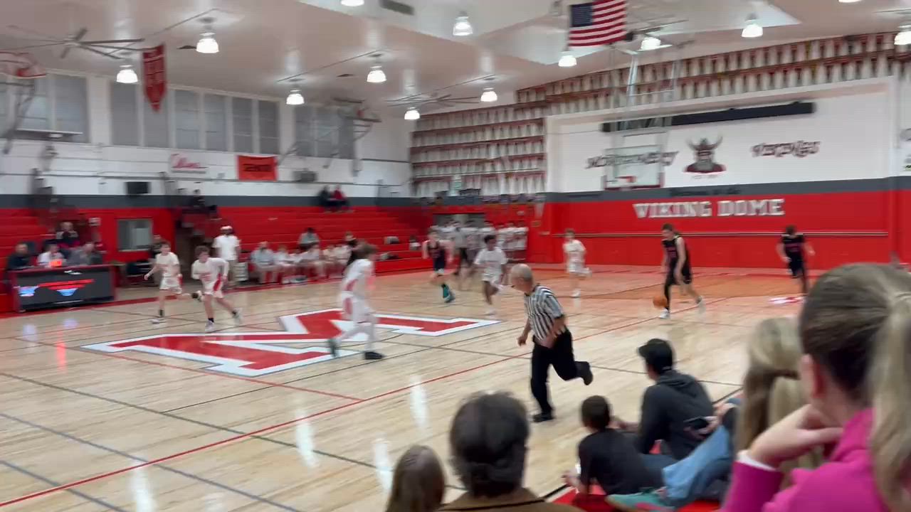 Crazy overhead pass from Montgomery converted for two.