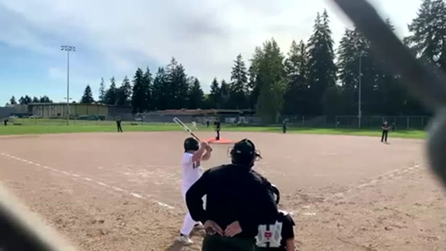 While playing catcher an out at home plate was made possible with a relay throw from the outfield