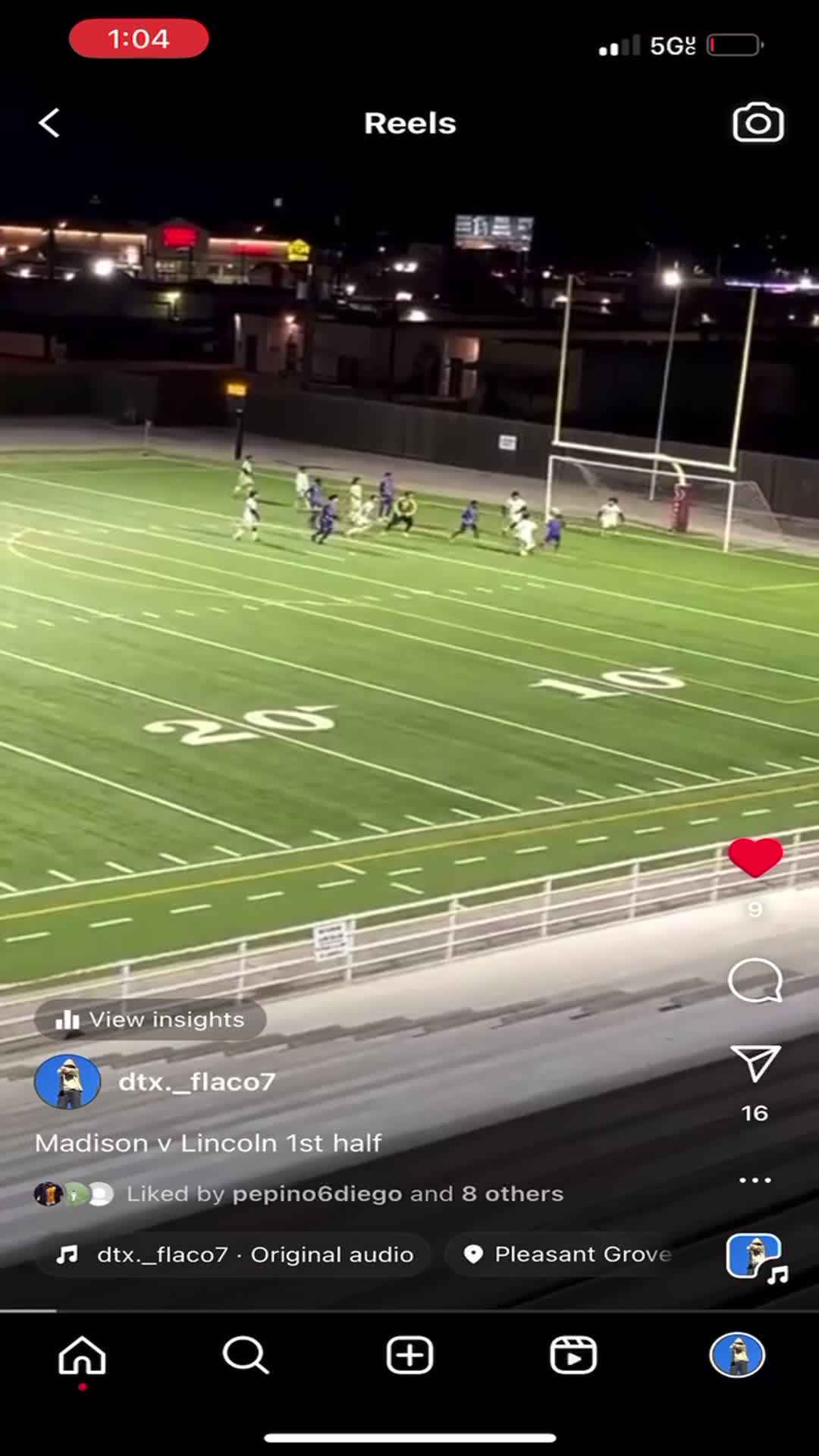 1st goal from The legendary Lincoln tigers Vs the great James Madison Trojans