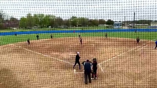 Paige hits a home run