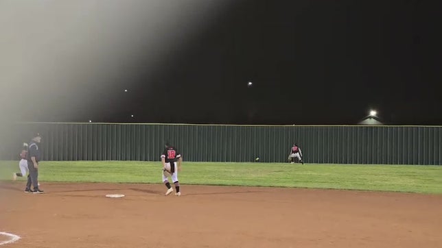 Shantel Garza #28 hits a double!