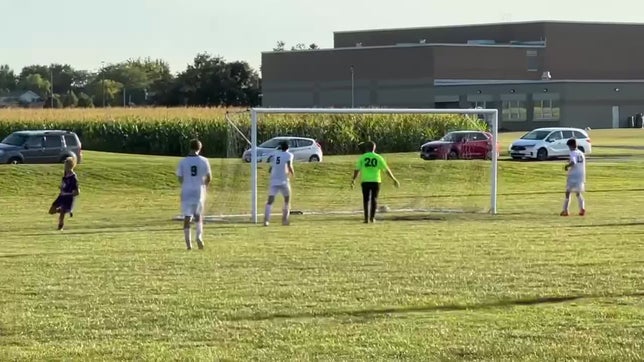 Got a through ball to me, beat the last defender and finessed it near post.