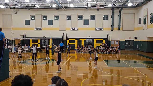 Brandon Layne's impressive block against opposing team.