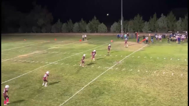Bryce Salazar with a 50 yard KR for a TD 

Hayden Wolf (#10) with a TD saving INT

Hayden Rubio (#12) with a INT to seal the Win