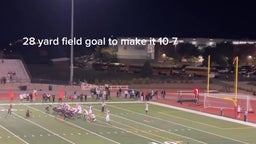Trey Patton getting it done against East Varsity win