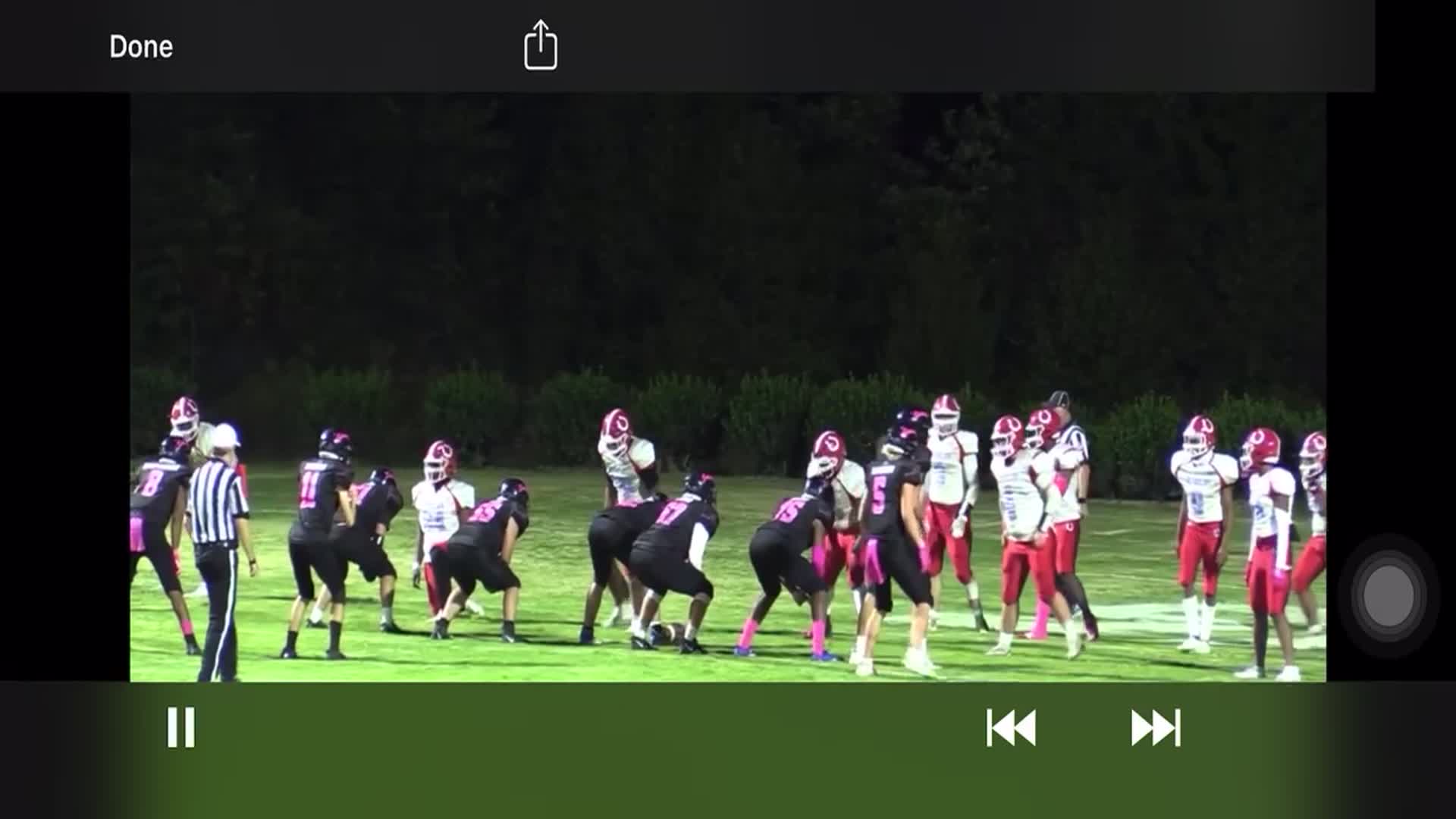 2nd touchdown against glencliff