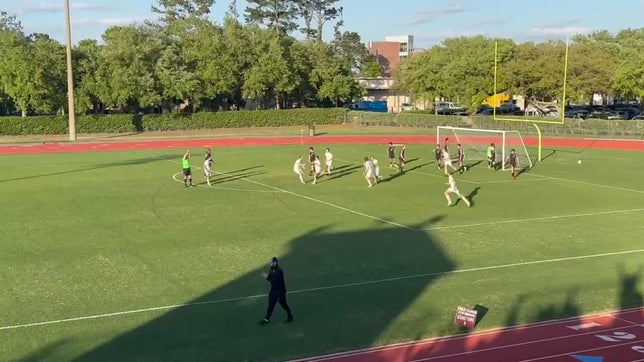 Ben Kaplanis finishes near post off corner from Watts Tisdale