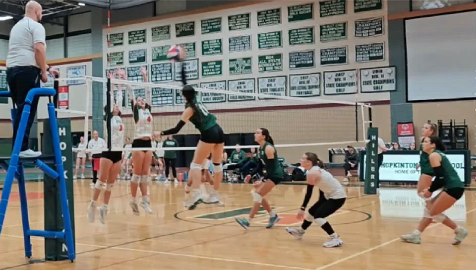 Chloe McKinnon #11 (10 Kills) vs Hopkinton - Division 2 Playoff