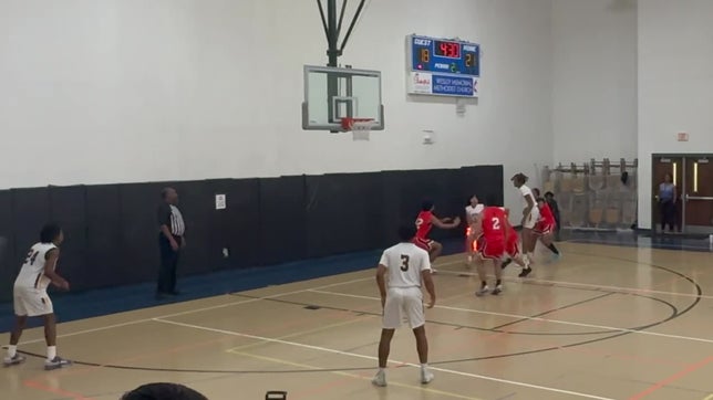 River Treadwell #3 (SFA) hits 4 three pointers in a losing effort against AFB Academy