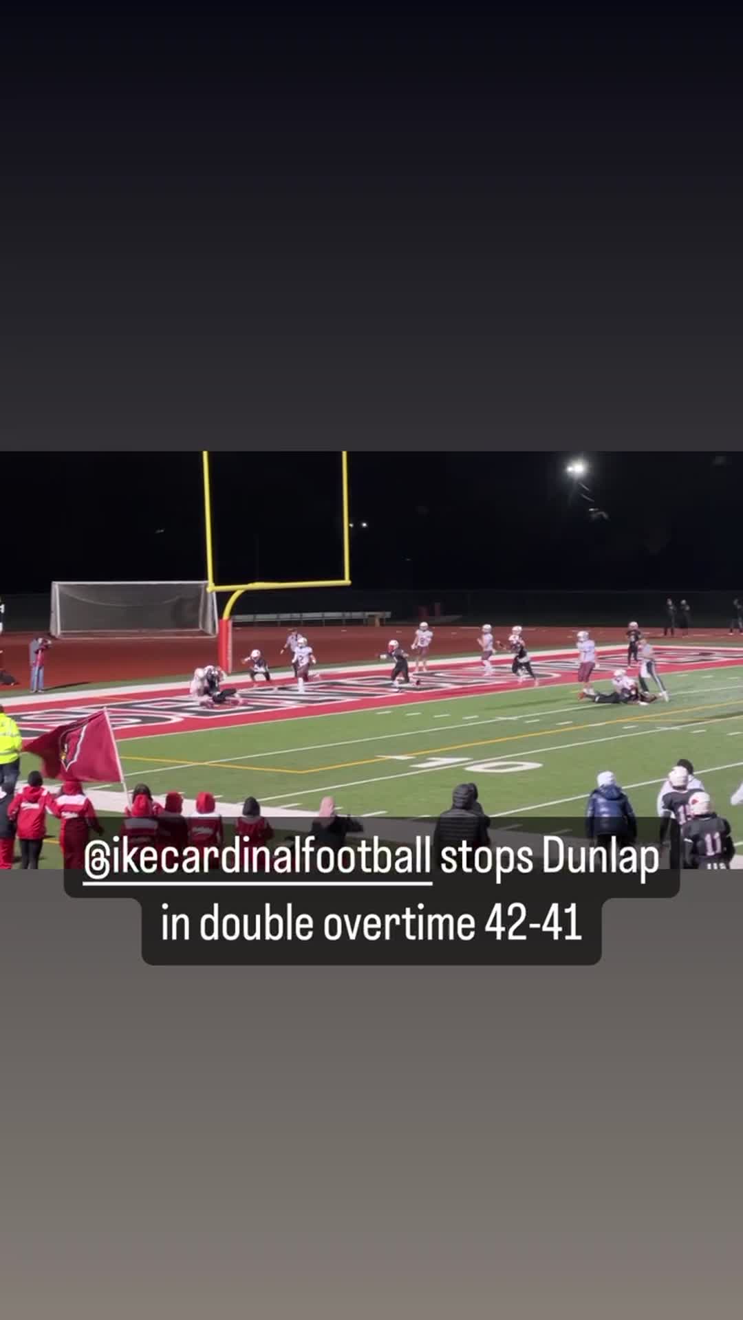 42-41 Dwight Eisenhower over Dunlap in Class 6A G10