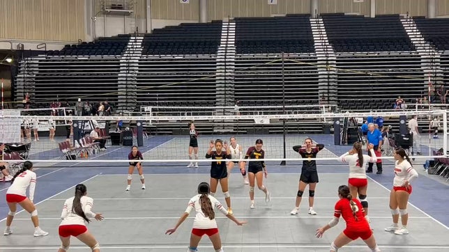 Megan serving - Jersey #1