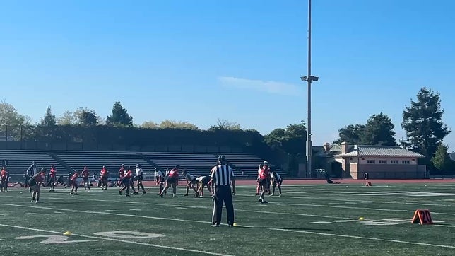 Makayla Nuval #0 with the touchdown