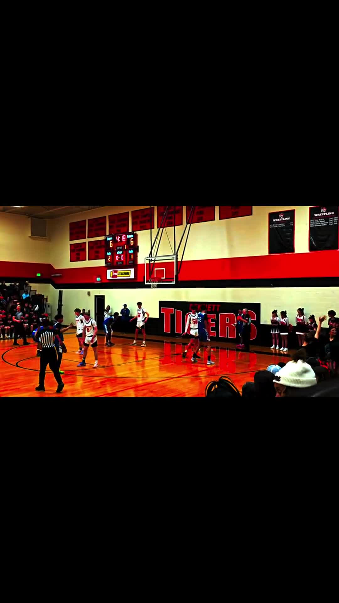 Putting up a shot early in the game against Ft. Lupton.