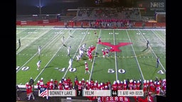 4th quarter YELM #37 Aiden Youckton to #19 Seth Garza for a 16 Yard pass play for 1st down.