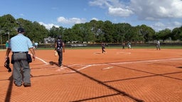Double to left field