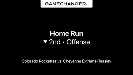 First over the fence home run against Cheyenne Extreme on birthday